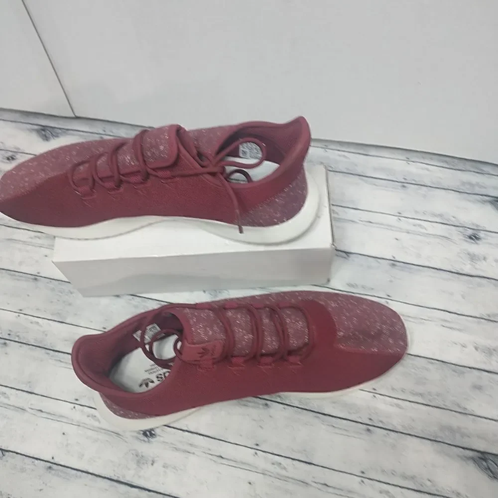 Adidas BY3571 Tubular Shadow Men's SZ 14 Burgundy Athletic Sport Sneakers .